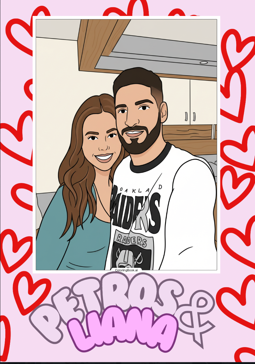 Custom Couples Colouring Book