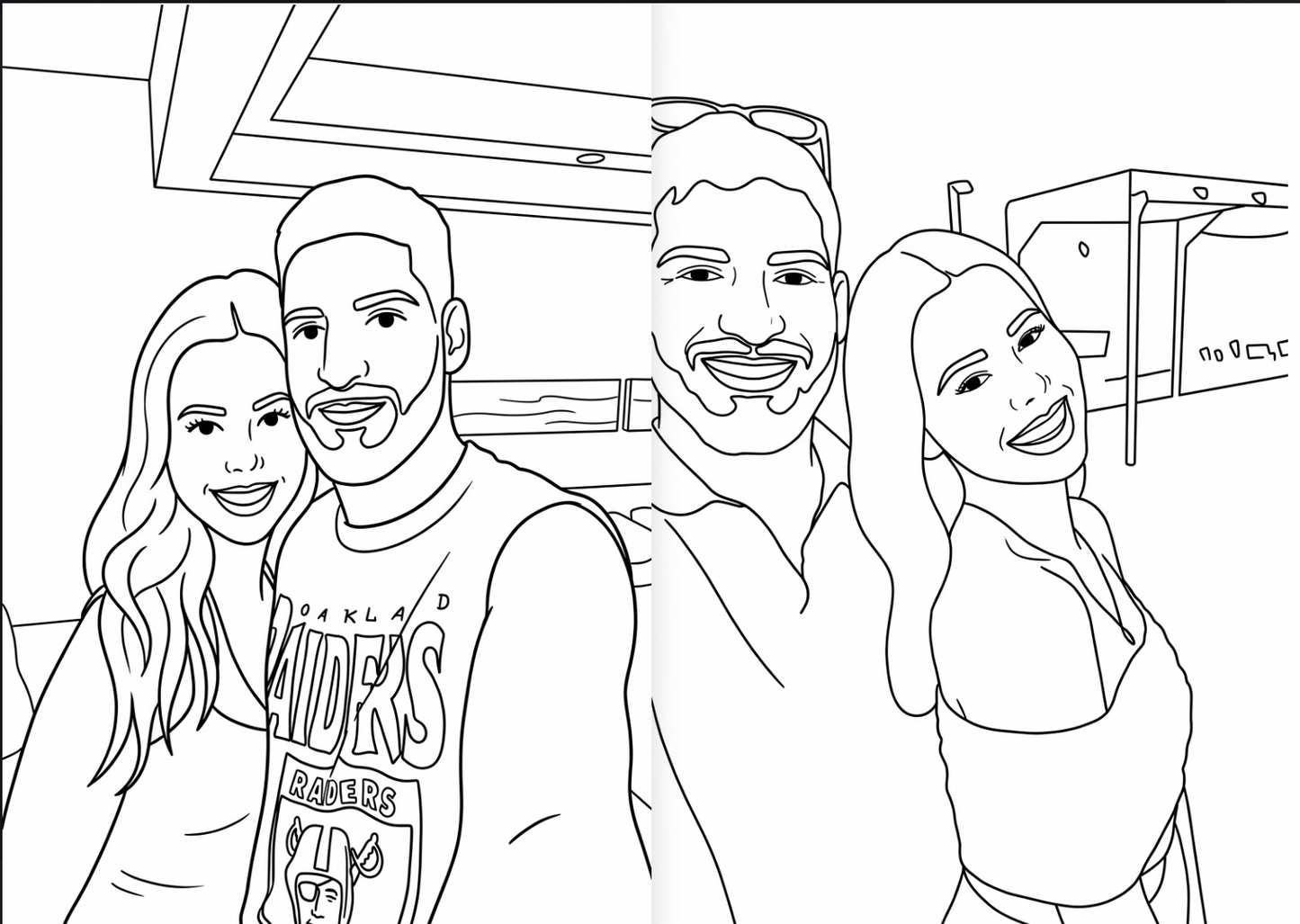 Custom Couples Colouring Book