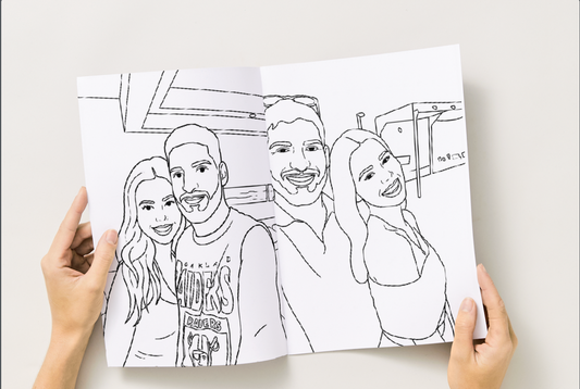 Custom Couples Colouring Book
